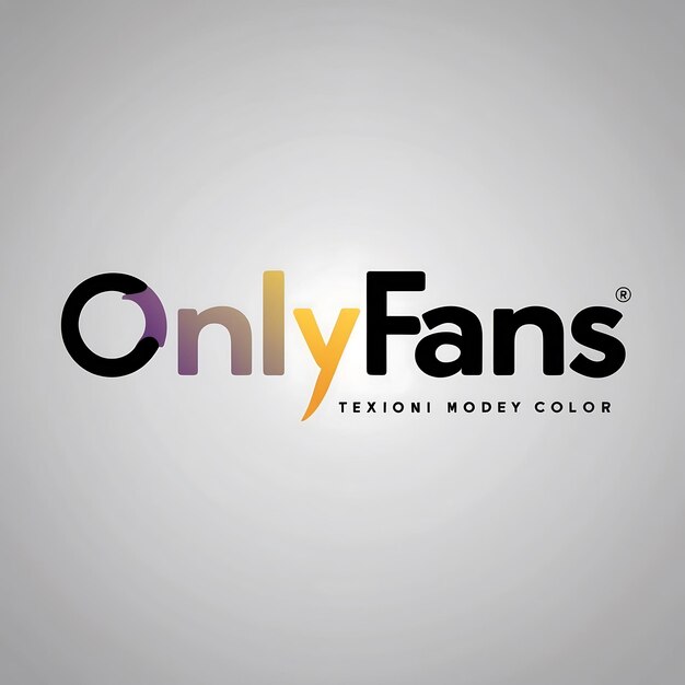 Photo stylish onlyfans logo with modern design