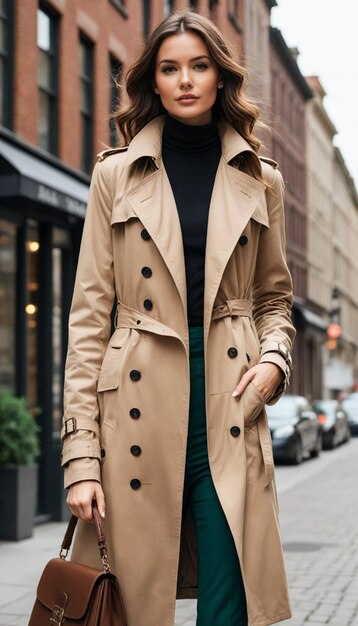 Photo stylish outerwear