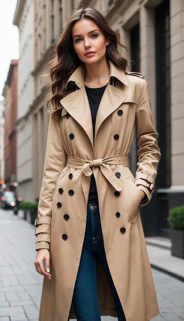 Photo stylish outerwear