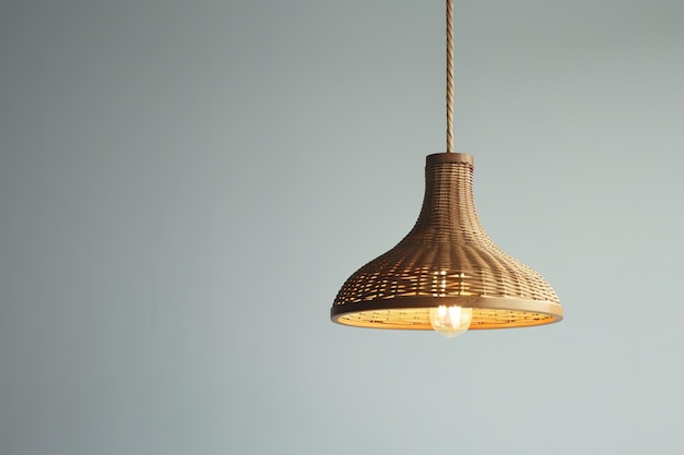 Stylish Pendant Lamp isolated on transparent background