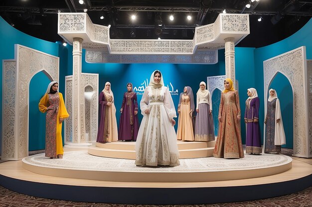 Stylish Podium for Ramadan Fashion Exhibit