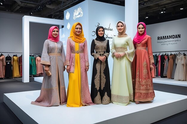 Stylish Podium for Ramadan Fashion Exhibit