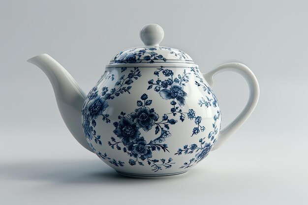 Photo a stylish pot for infusing tea in a household on an isolated background