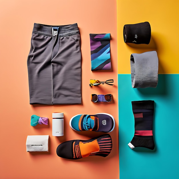 Stylish Streetwear Flat Lay with Socks