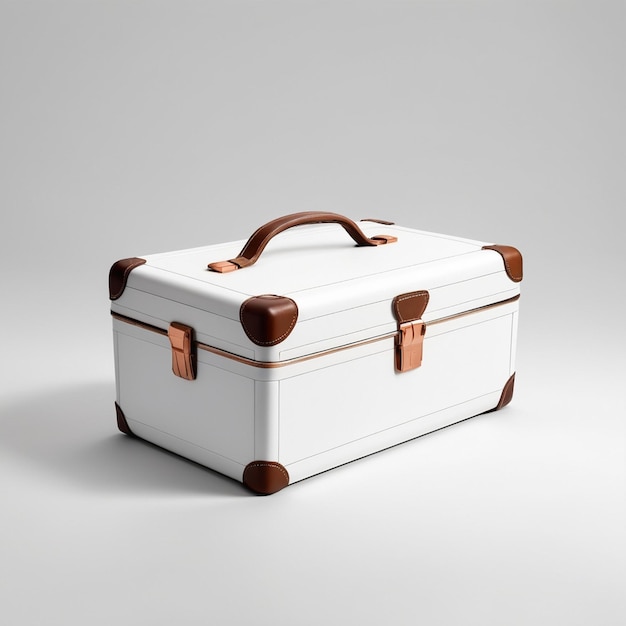 Stylish Suitcase Design for Travel Isolated Product Photography on White Background