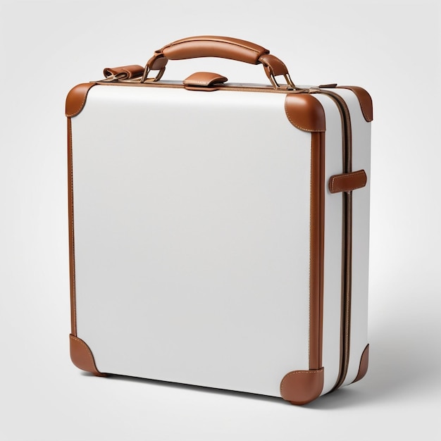 Stylish Suitcase Design for Travel Isolated Product Photography on White Background