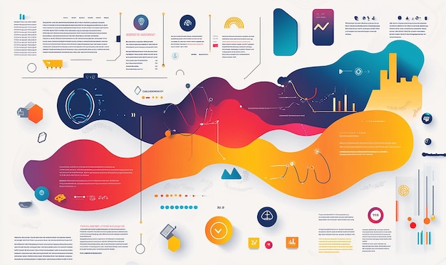 Photo stylish vector infographics with innovative layouts graphs