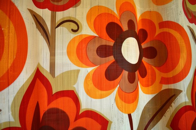 Stylish Vintage Retro Wallpaper Design