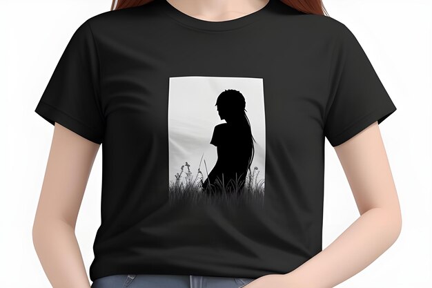 Stylish Woman39s Tshirts on White Background