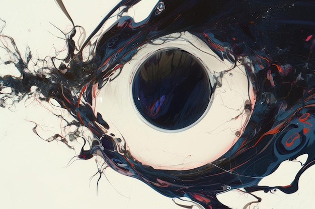 Photo stylized abstract eye art for design inspiration