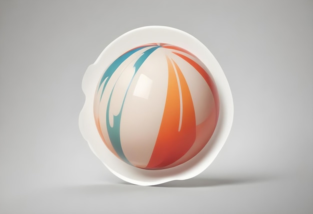 stylized ball sticker