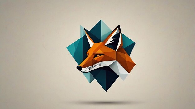 Photo stylized fox logo