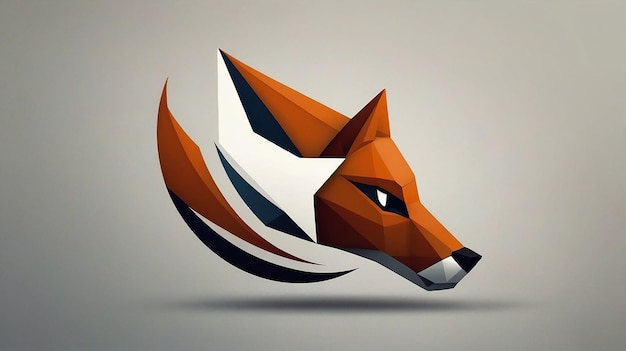 Photo stylized fox logo