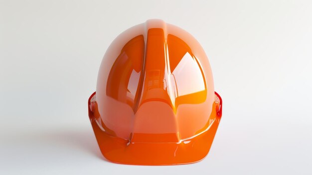 Stylized Orange Safety Vest on White Background Generative AI