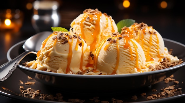 Stylized Pumpkin Ice Cream AR 169 Irresistible Food Delight