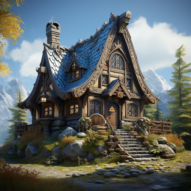 Stylized Viking House