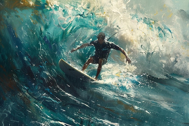 Submerge yourself in the world of surfershing te e generative ai