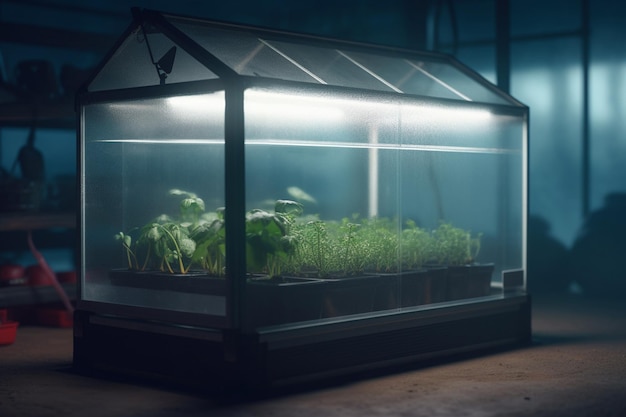 Subterranean Oasis A Futuristic Greenhouse Laboratory