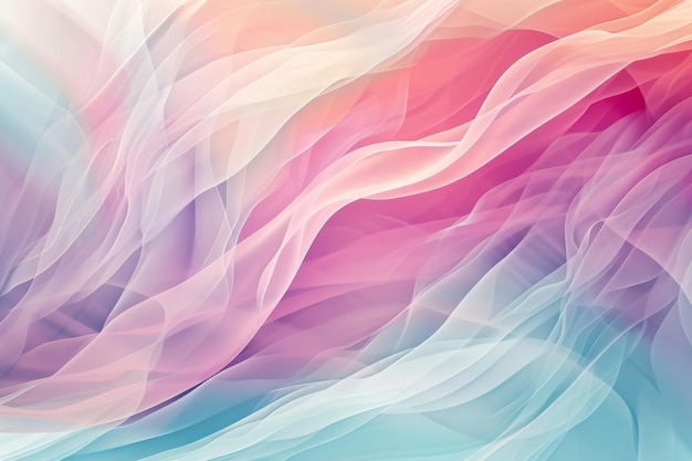 Subtle abstract background with soft pastel waves Gradient colors For designing apps or products Ai generated