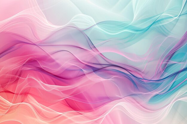 Subtle abstract background with soft pastel waves Gradient colors For designing apps or products Ai generated