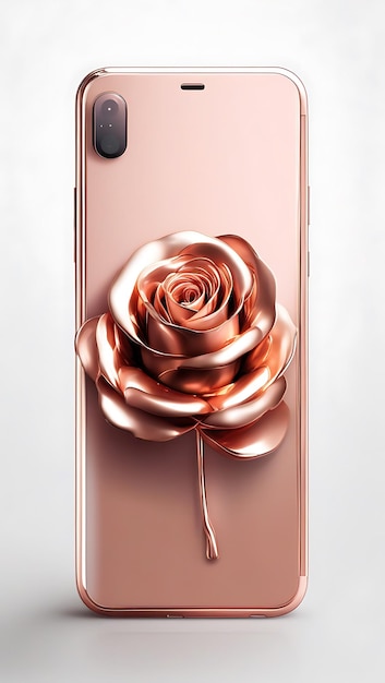 Photo subtle rose gold hue generative ai