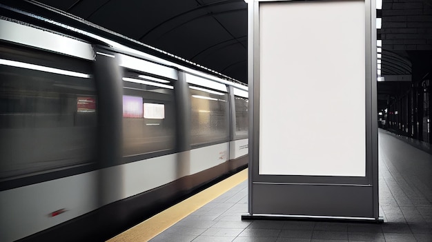 A subway station with a sign that says " subway ".