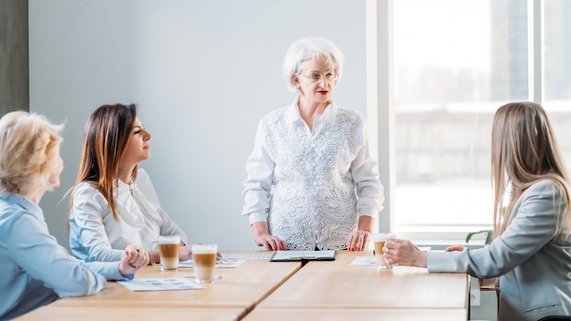 successful business women. empowered female company