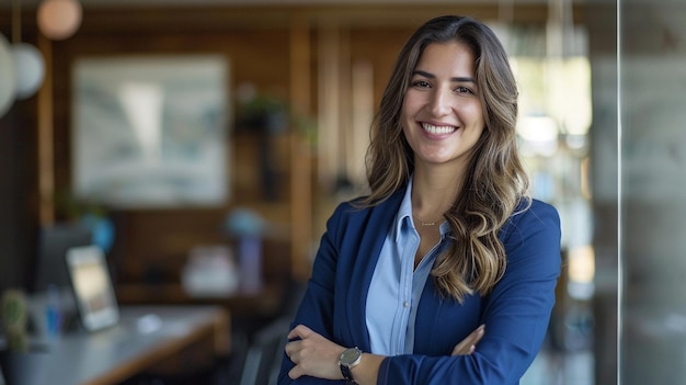 Photo a successful woman in the office