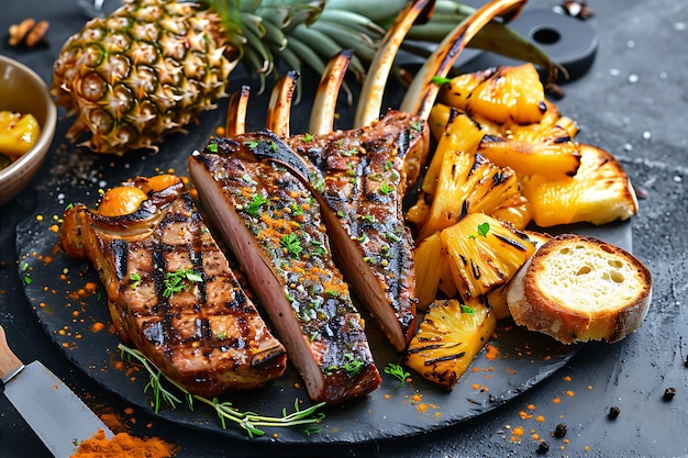 Succulent Grilled Lamb Rack Culinary Delight