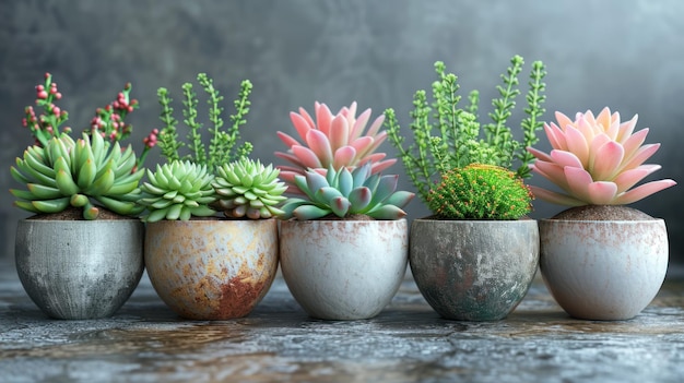 Succulents in Pots