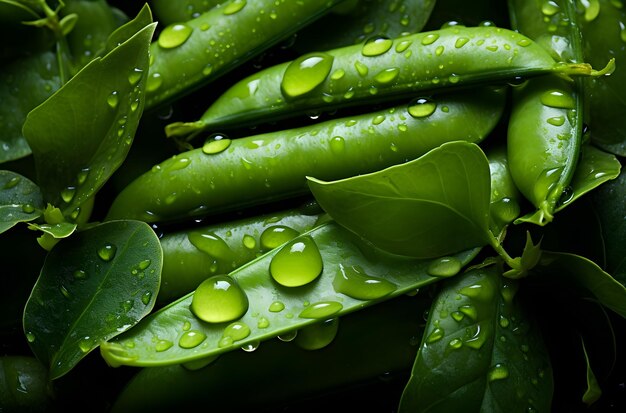 sugar snap peas background