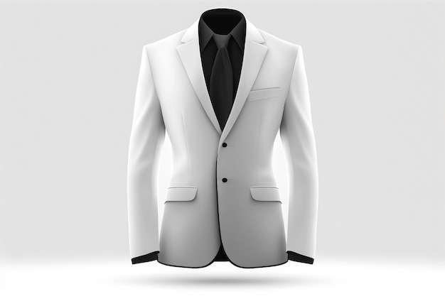 Suit Jacket On A White Background Generative AI