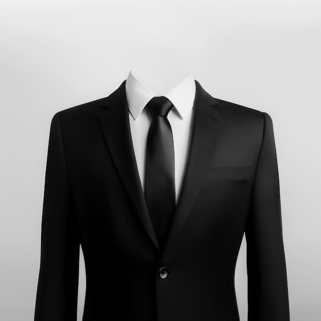 Photo suit with black tie clothing shirt white