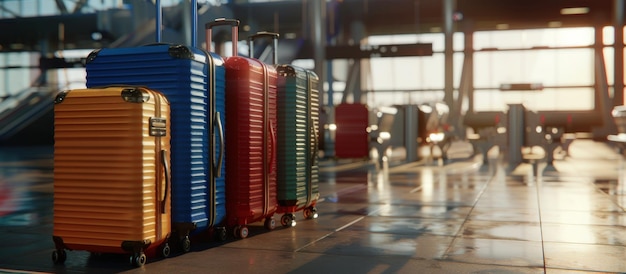 A suitcase adventure awaits at the airport to start your holiday journey