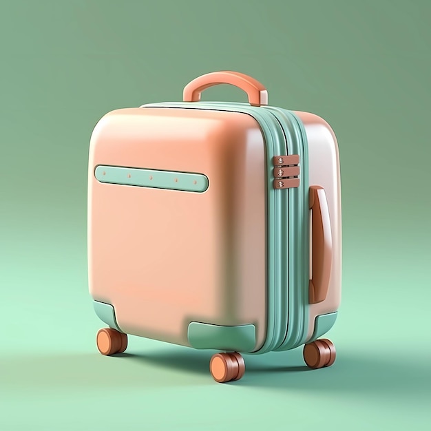 Suitcase for business and leisure travel travel destination AI Generated