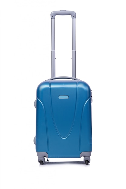 Suitcase isolated on the white background