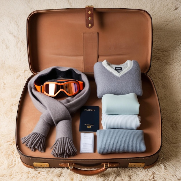 a suitcase with a pair of sunglasses sunglasses and sunglasses