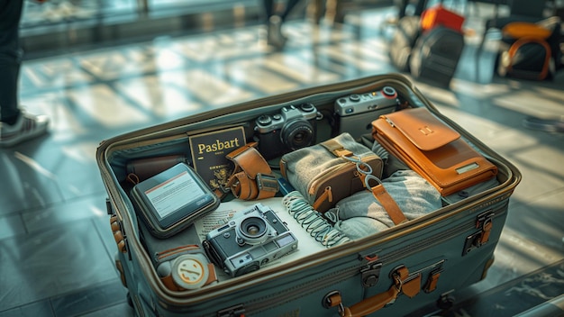 a suitcase with a sign that sayssushion it