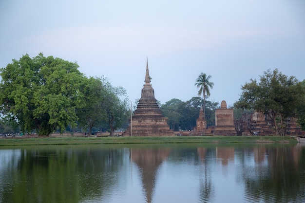 Sukhothai Historical Park or Old Sukhothai City the very first capital city of Thailand Sukhothai Historical Park In Thailand Buddha statue Old TownTourism World Heritage Site Civilization