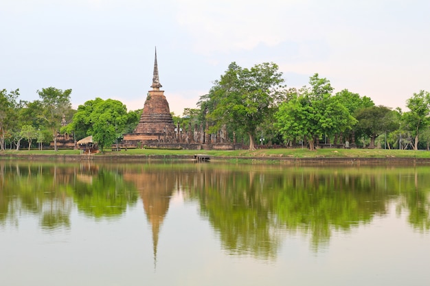 Sukhothai historical park, the old town of Thailand in 800 year ago