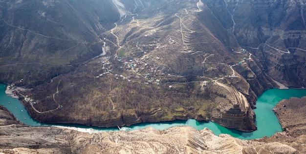 Sulak canyon is one of the deepest canyons in the world and the deepest in Europe