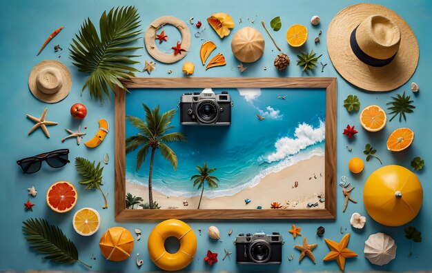 summer background tropical beach design