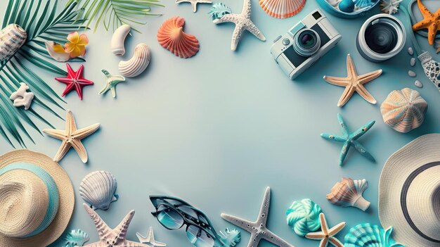 Summer Beach Vacation Supplies A Collection of Sunny Getaway Essentials