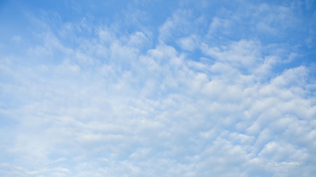 Summer blue sky clouds background sunlight sunbeam fresh air sunny lighting Beauty clear white cloudy in sunshine calm bright winter air background in the morning