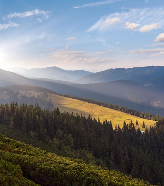 Summer Carpathian mountain Ukraine