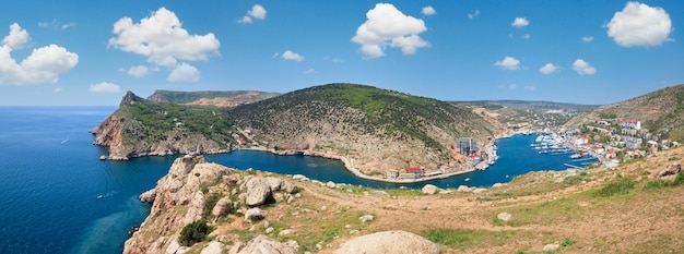 Summer coast view of Balaclava Crimea Ukraine