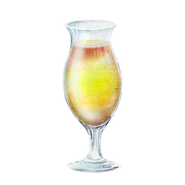 Summer cocktail set glass glasses and glasses with colorful drinks Hand drawn watercolor illustration for recipes for alcohol lists with drinks