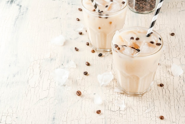 Summer cold Iced coffee frappe 