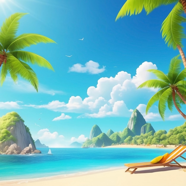 summer destination background Family Vacation Picnic