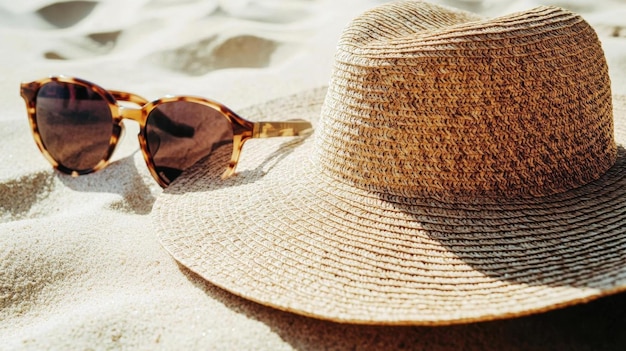 Summer Essentials Sunglasses Straw Hat